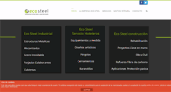 Desktop Screenshot of ecosteelestructuras.com